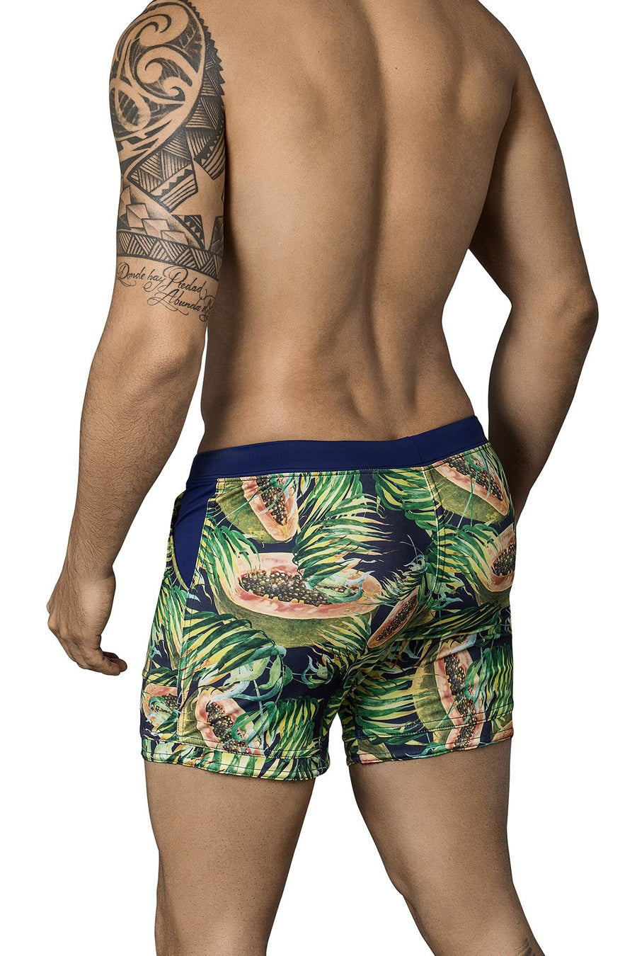 Clever Dark Blue Papaya Swim Trunk