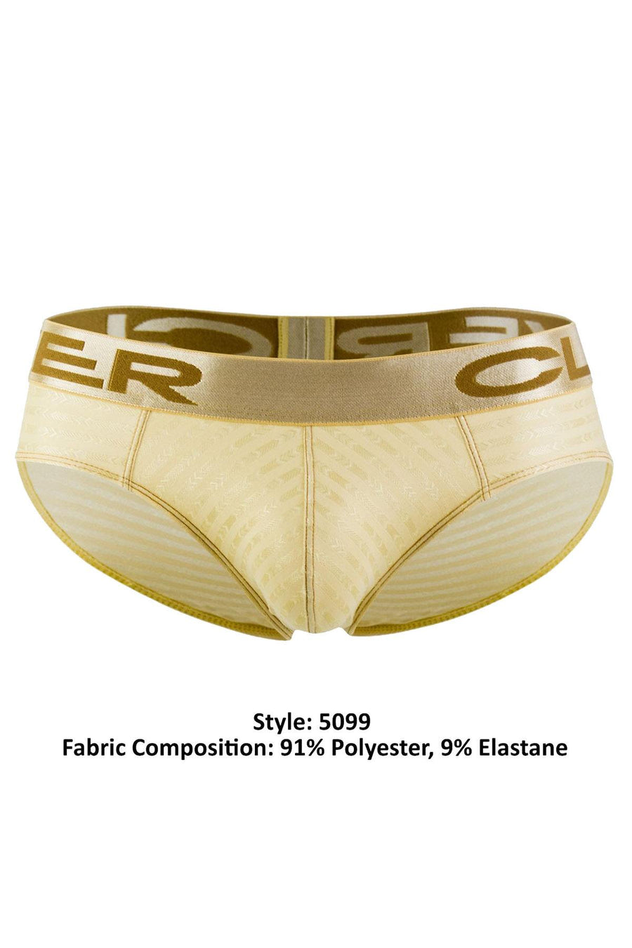Clever Gold Limited Edition Textured Stripe Latin Brief