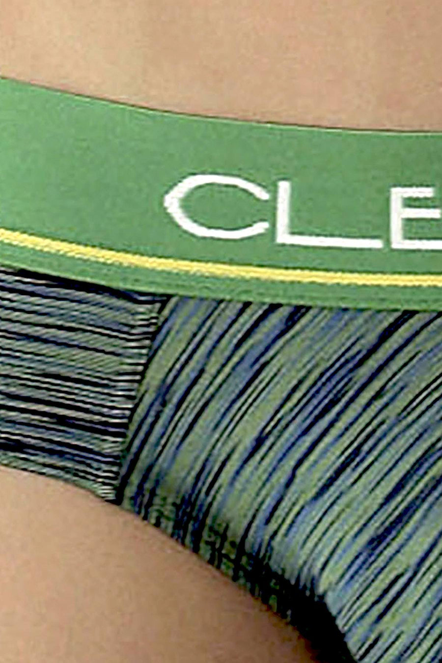 Clever Green/Blue Limited Edition Striped Latin Brief