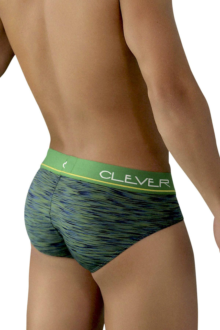 Clever Green/Blue Limited Edition Striped Latin Brief