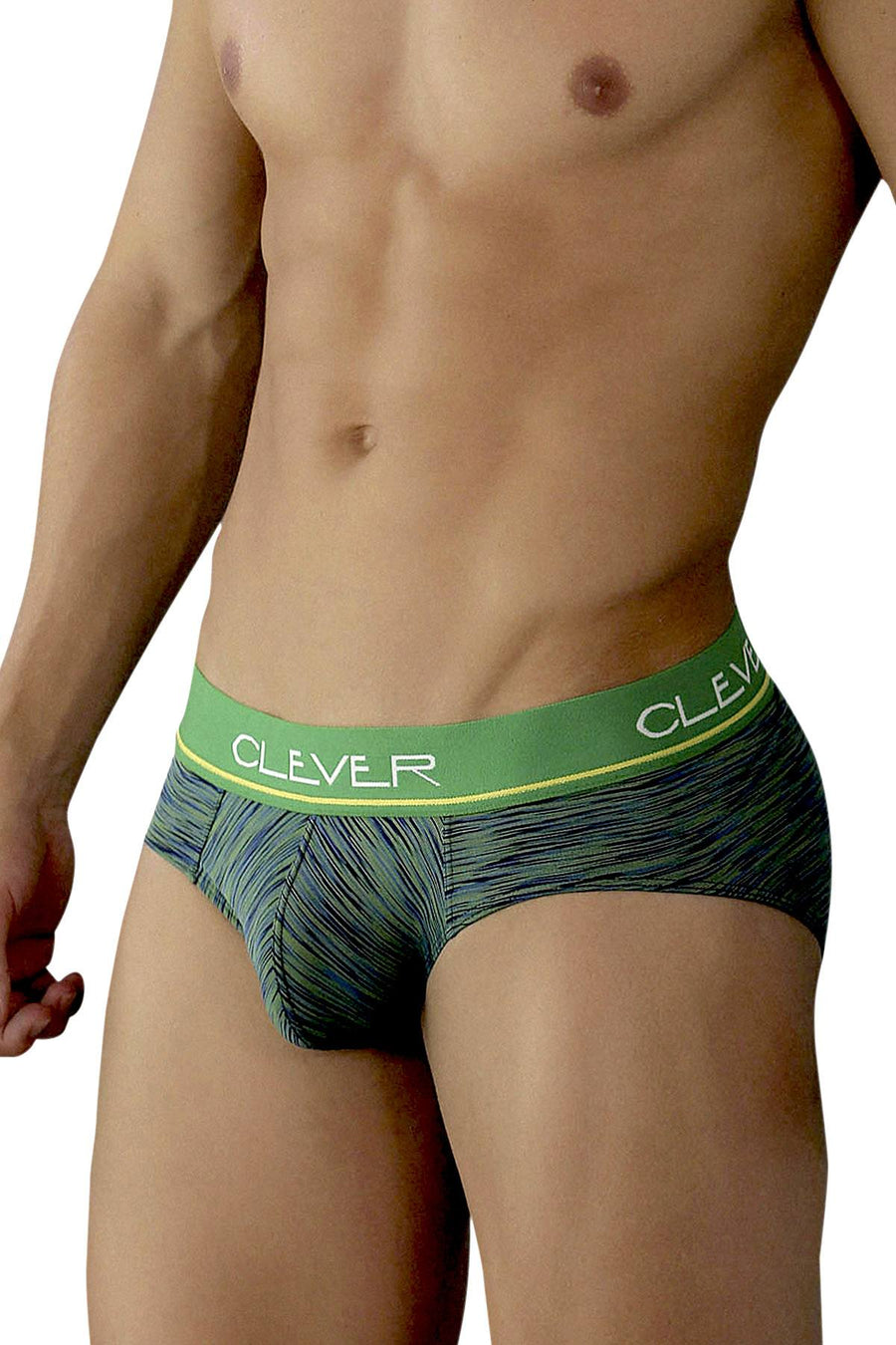 Clever Green/Blue Limited Edition Striped Latin Brief