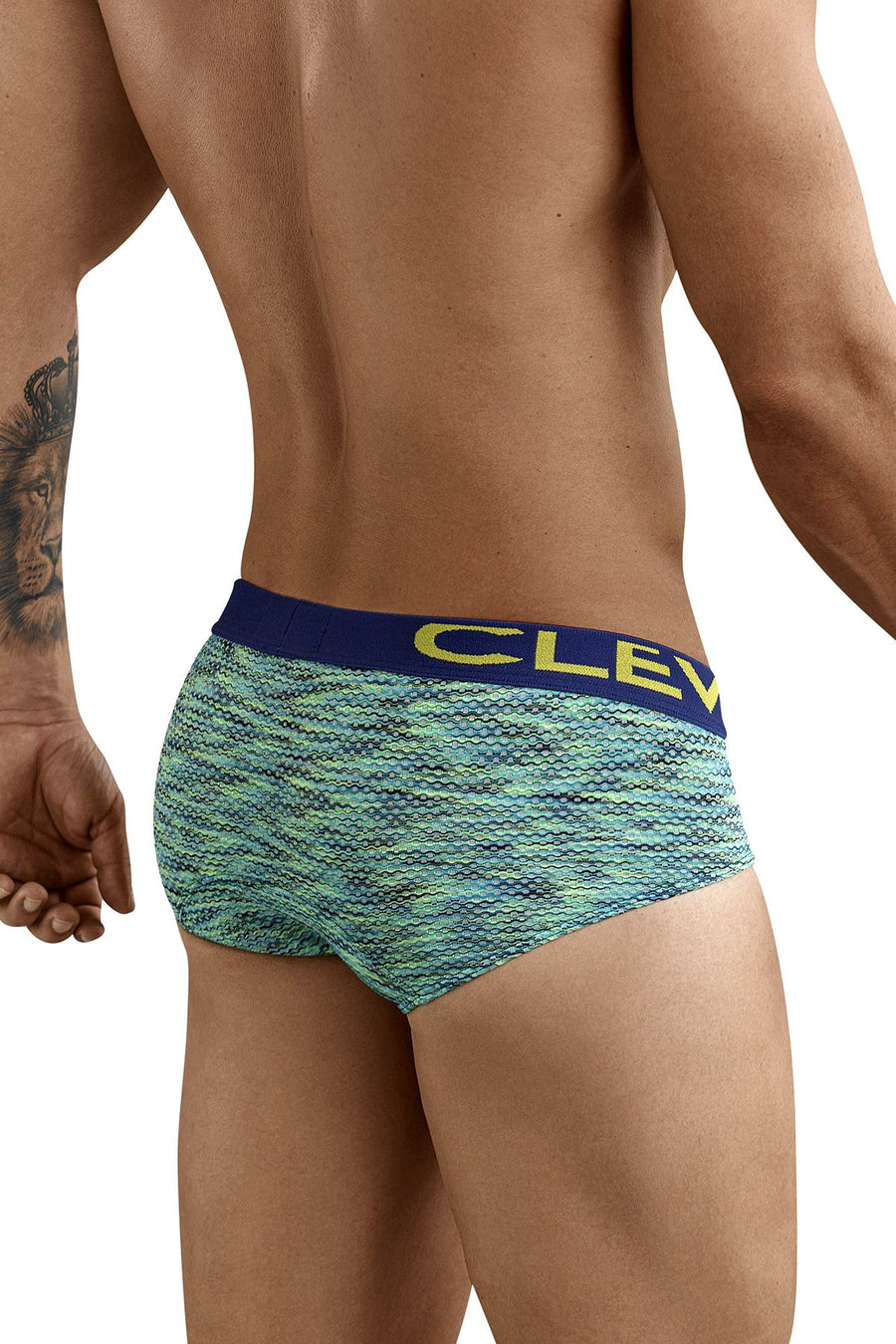 Clever Green/Navy Briton Classic Brief