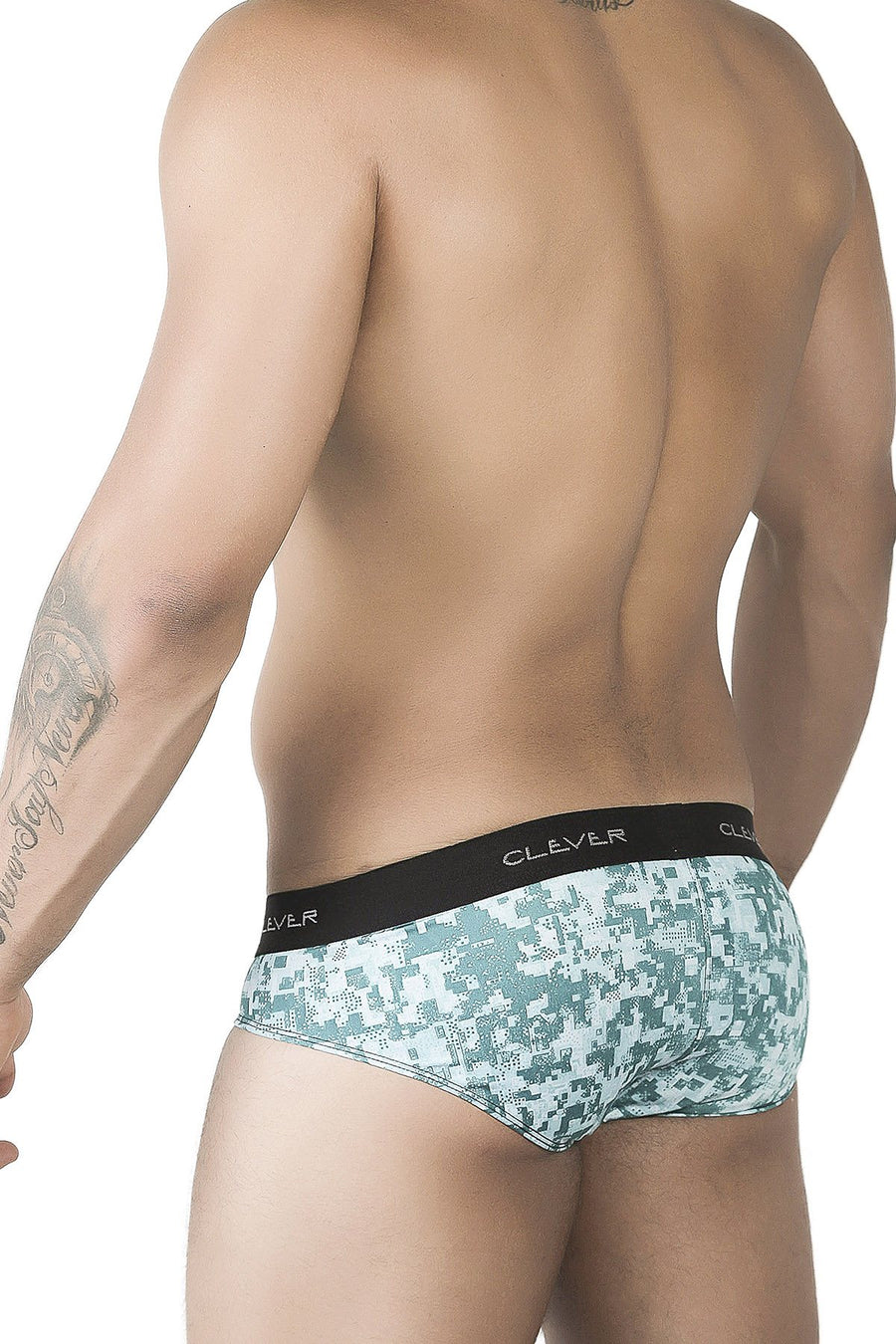 Clever Limited Edition Green Geo Latin Brief 509938