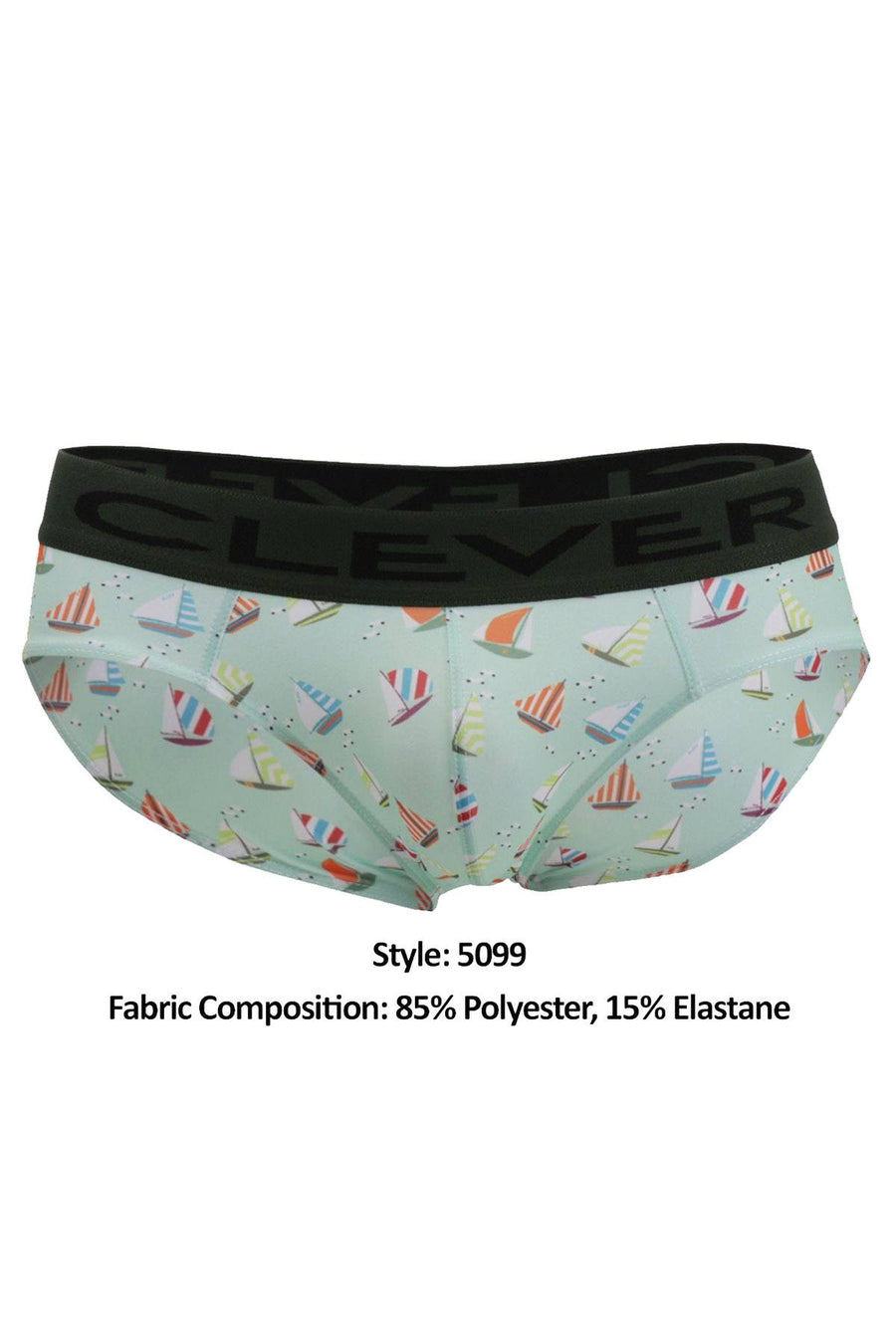 Clever Mint/Green Limited Edition Sailboat Latin Brief