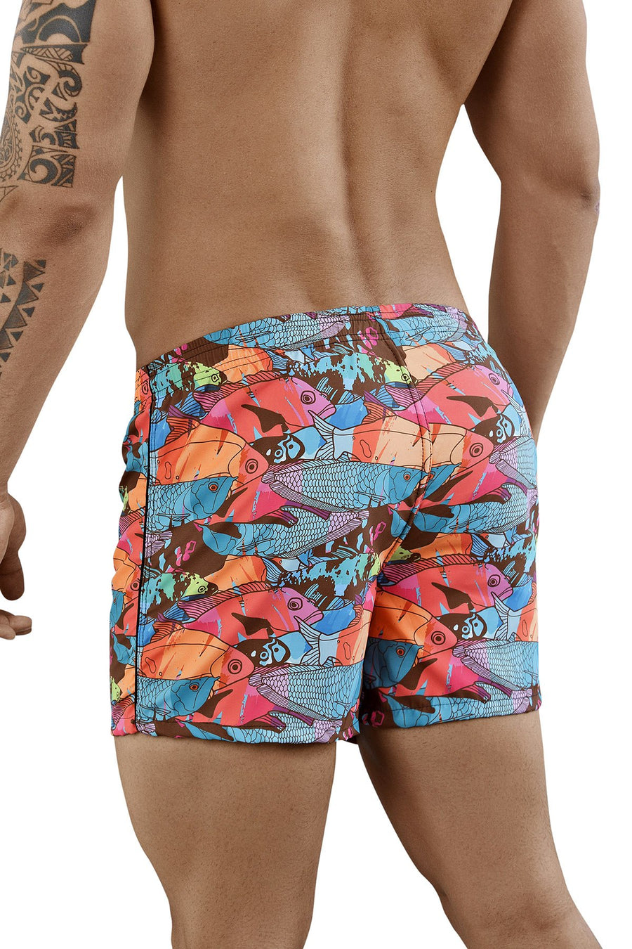 Clever Multicolor Printed Clover Athleta Swim Trunk