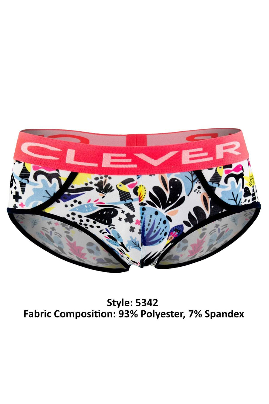 Clever Neon Coral/Multi Jungle City Piping Brief