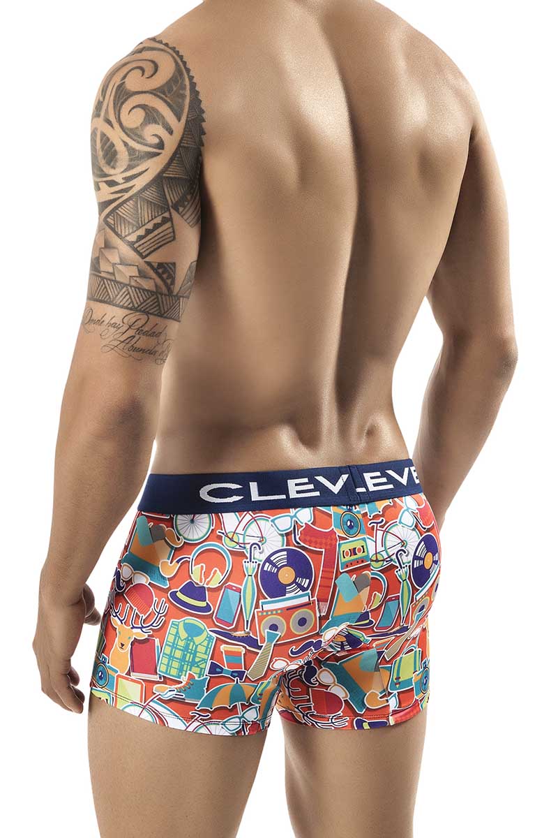 Clever Orange Necktie Piping Boxer