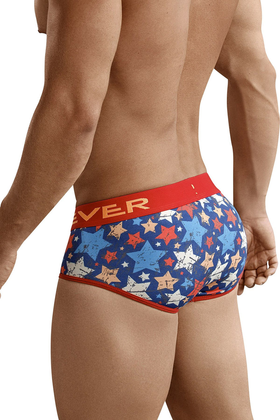 Clever Red/Blue Rocker Piping Brief