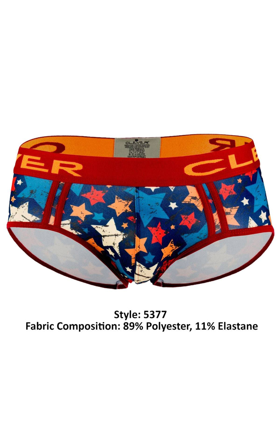 Clever Red/Blue Rocker Piping Brief