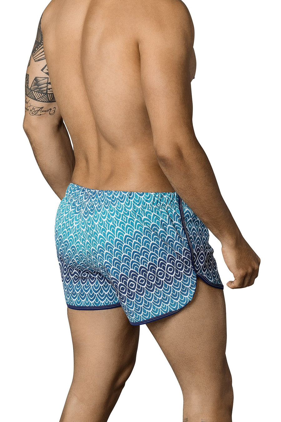 Clever Turquoise Mask Swim Trunk