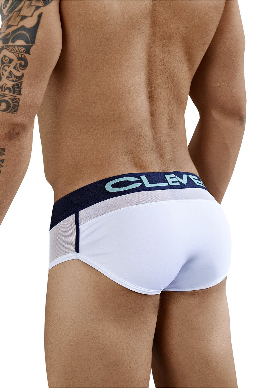 Clever White Begonia Piping Brief