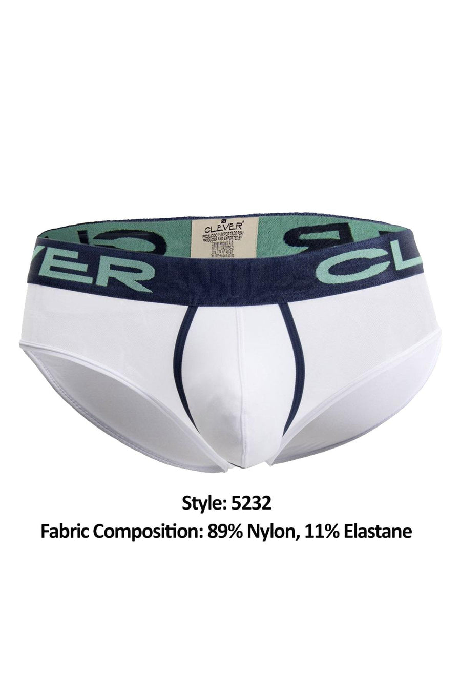 Clever White Begonia Piping Brief