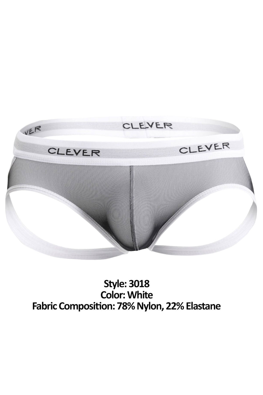 Clever White/Black Impulse Jock