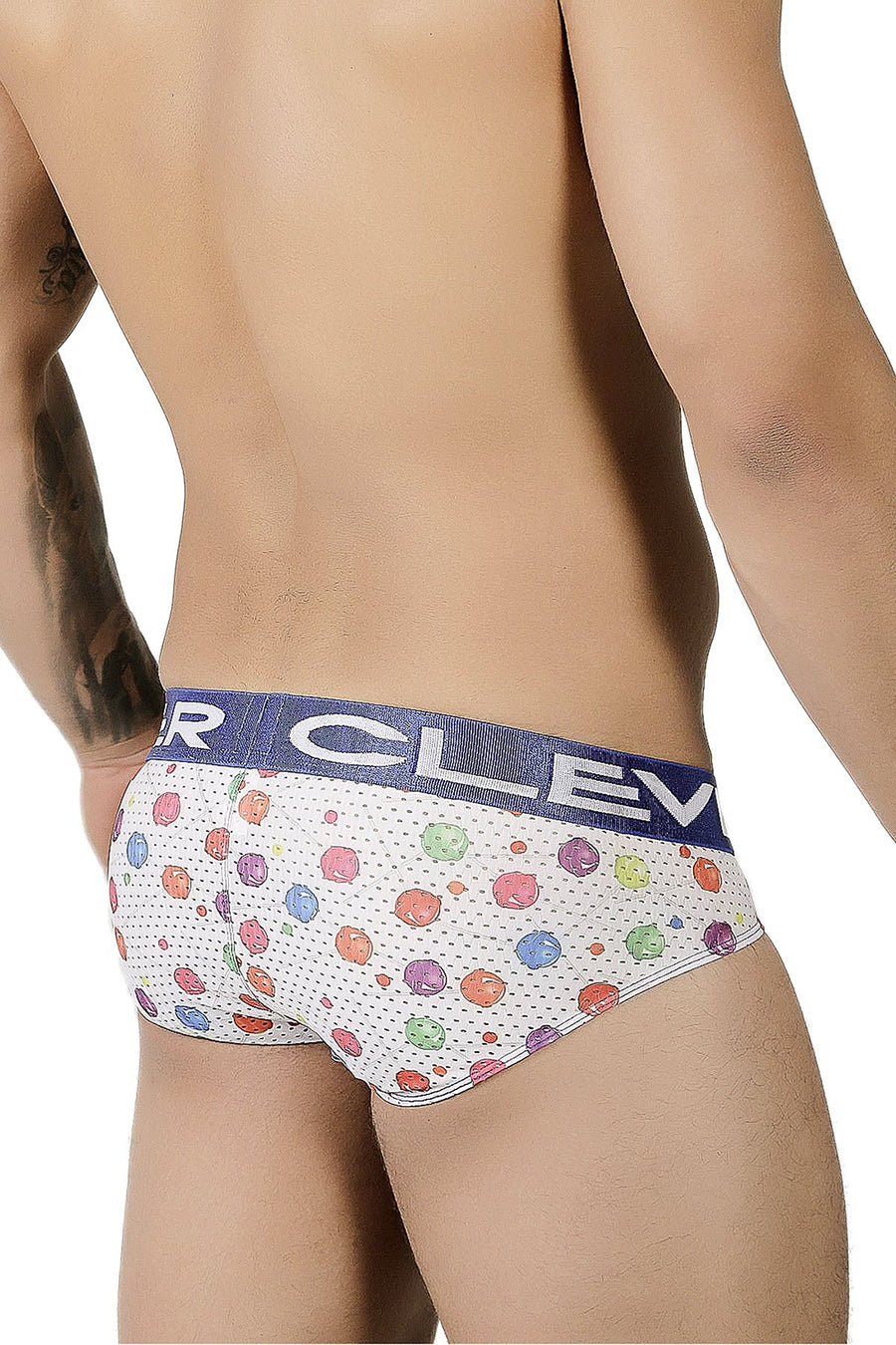 Clever White/Multi Limited Edition Bubble Latin Brief