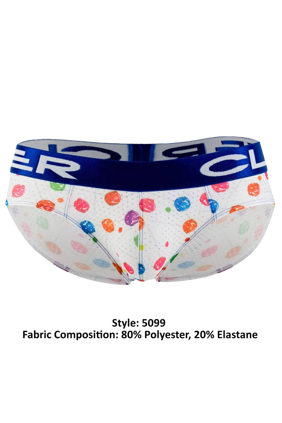 Clever White/Multi Limited Edition Bubble Latin Brief