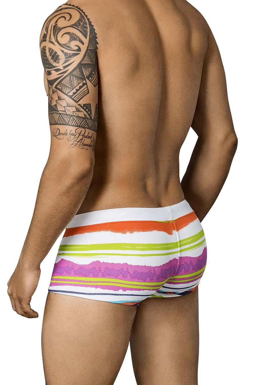 Clever White/Orange Free Soul Swim Brief