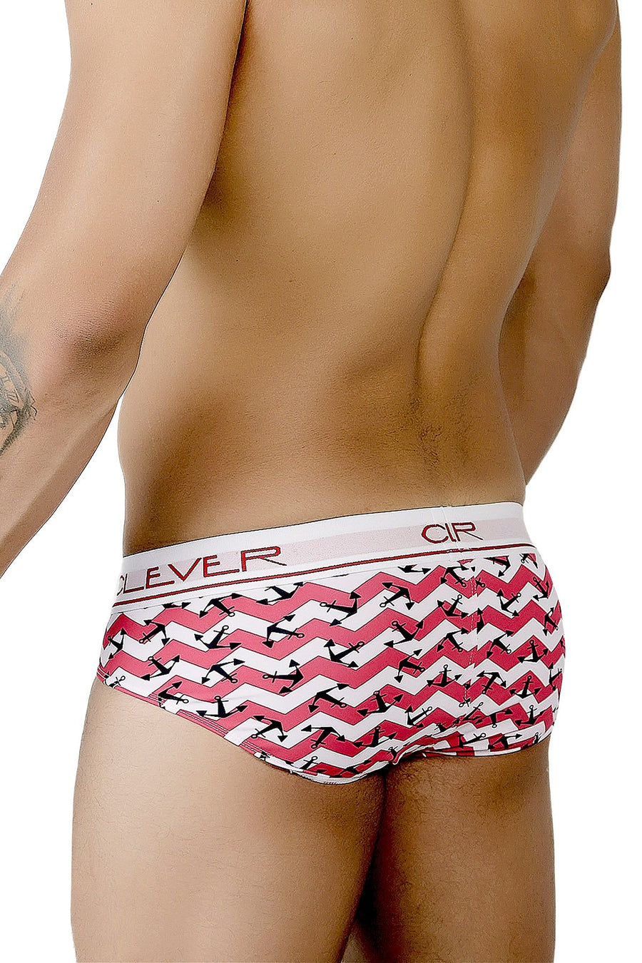 Clever White/Red Limited Edition Anchor Latin Brief