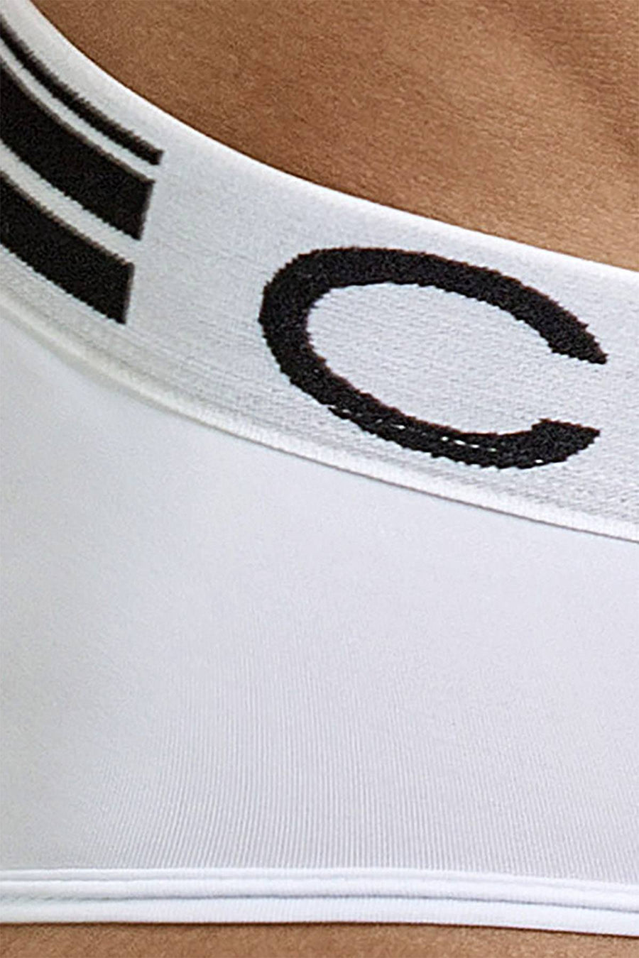 Clever White Sophisticated Piping Brief
