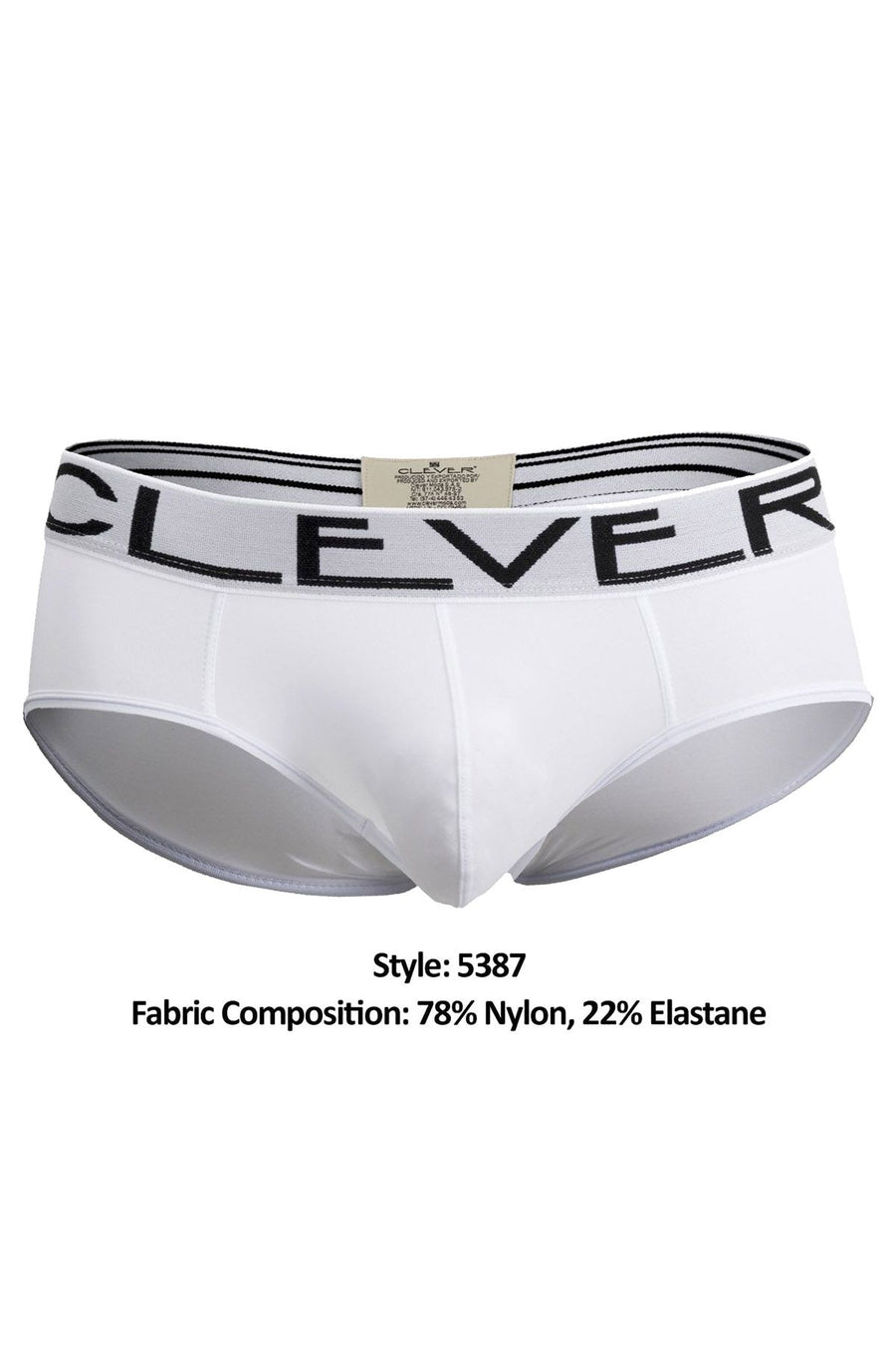 Clever White Sophisticated Piping Brief