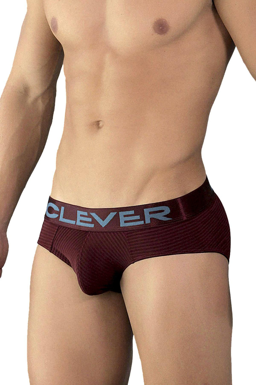 Clever Wine/Teal Limited Edition Striped Latin Brief