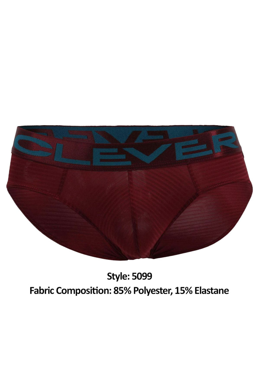 Clever Wine/Teal Limited Edition Striped Latin Brief