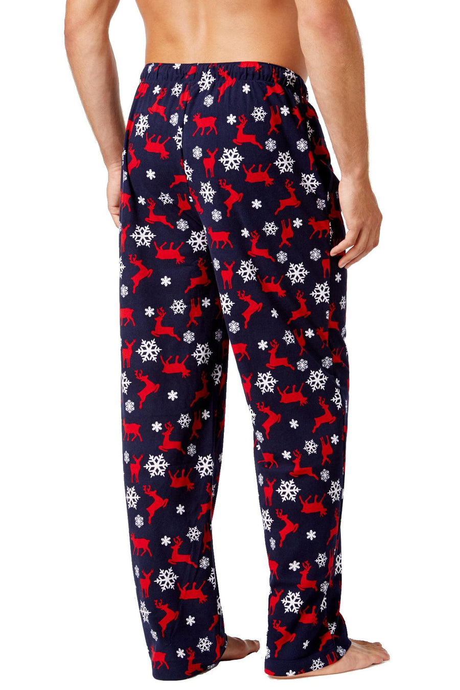 Club Room Navy Snow Deer Printed Pajama Pant