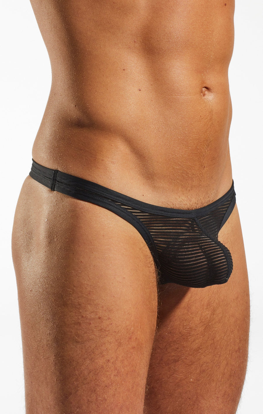 Cocksox Black CX05SH Sheer Thong