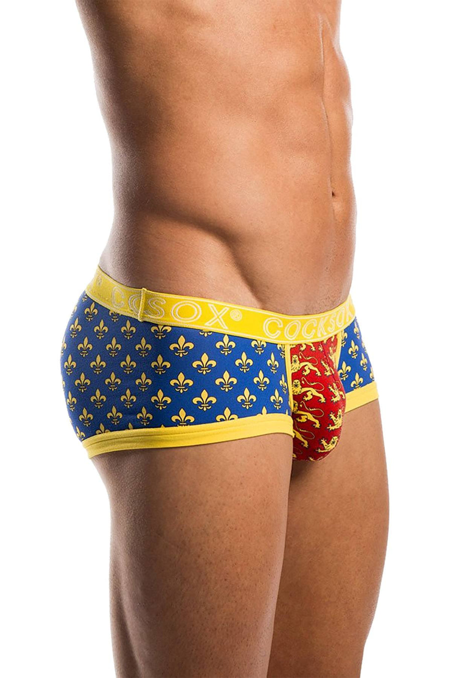 Cocksox Blue Blue/Red Conqueror Unite Contour Pouch Trunk