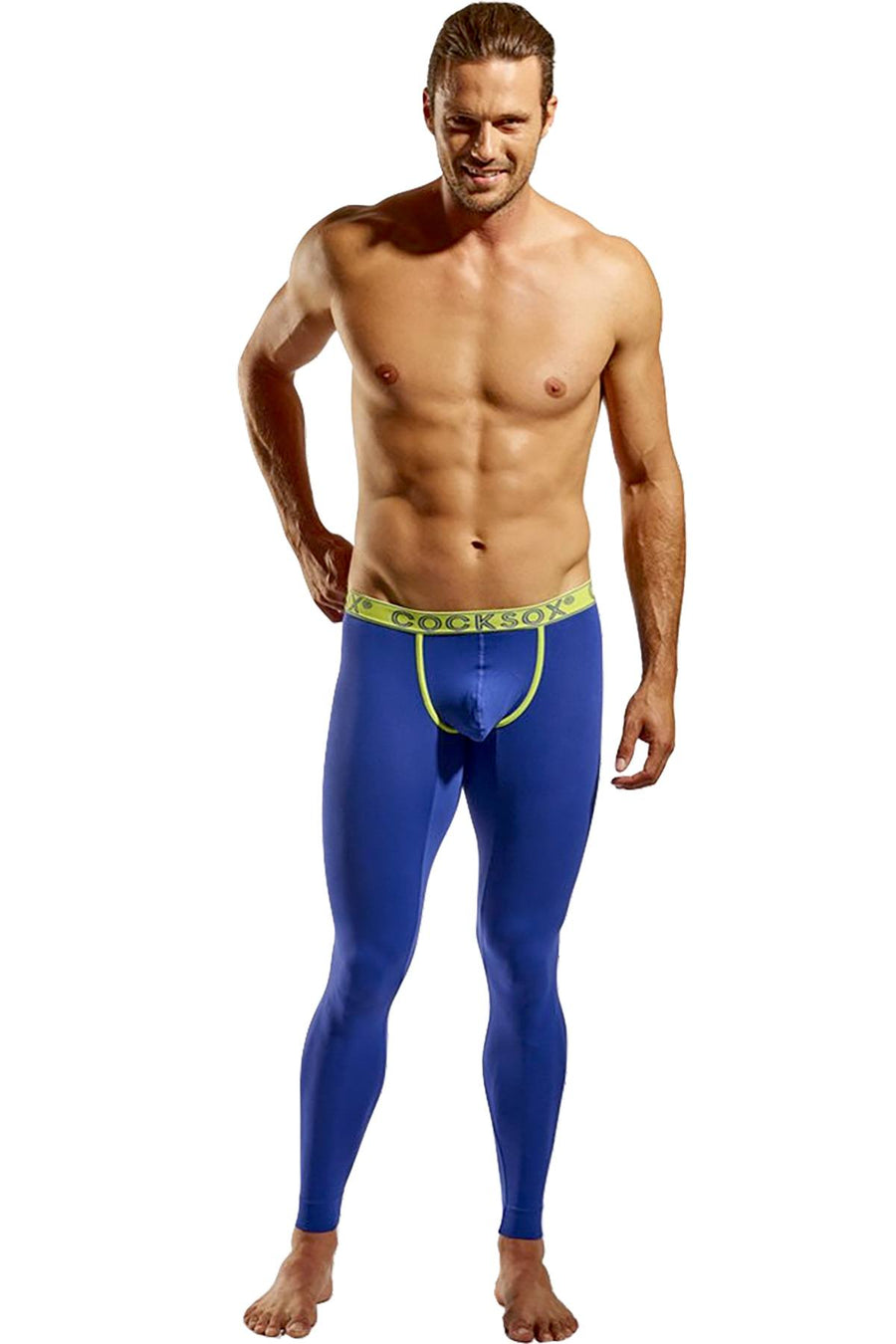 Cocksox Crystal-Blue Contour-Pouch Long John