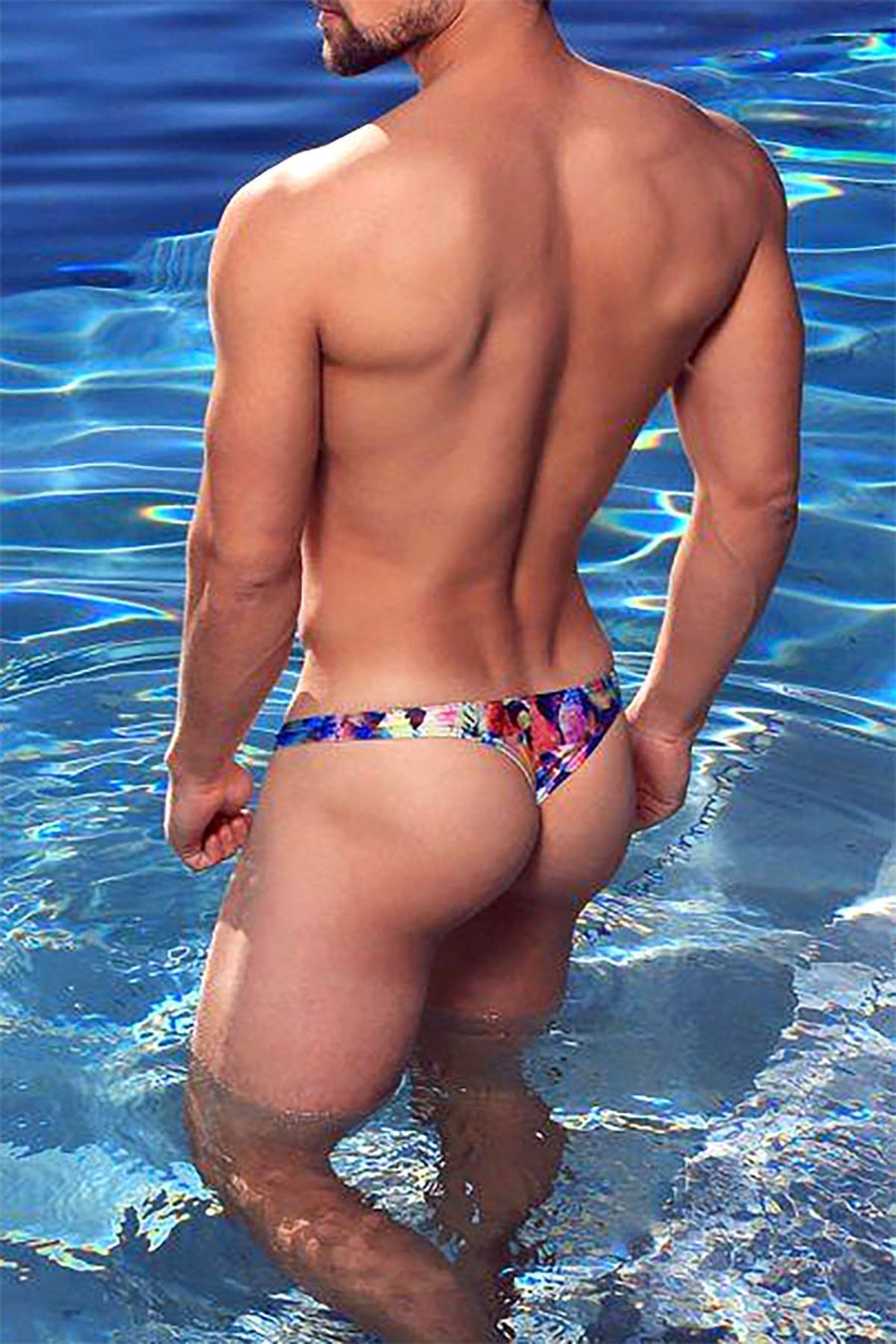 Cocksox Kaleidoscope-Printed Swim Thong