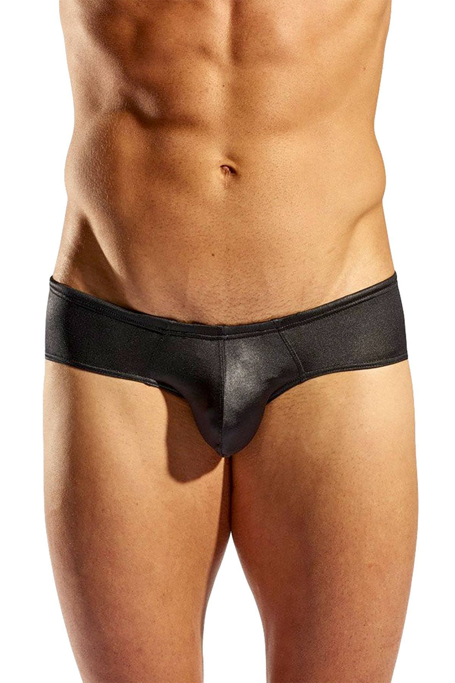 Cocksox Lavish-Black Gala Wet-Look Boy-Leg Swim Brief