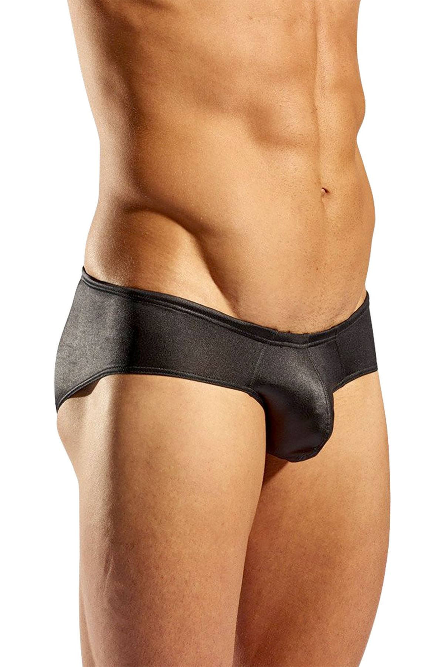 Cocksox Lavish-Black Gala Wet-Look Boy-Leg Swim Brief