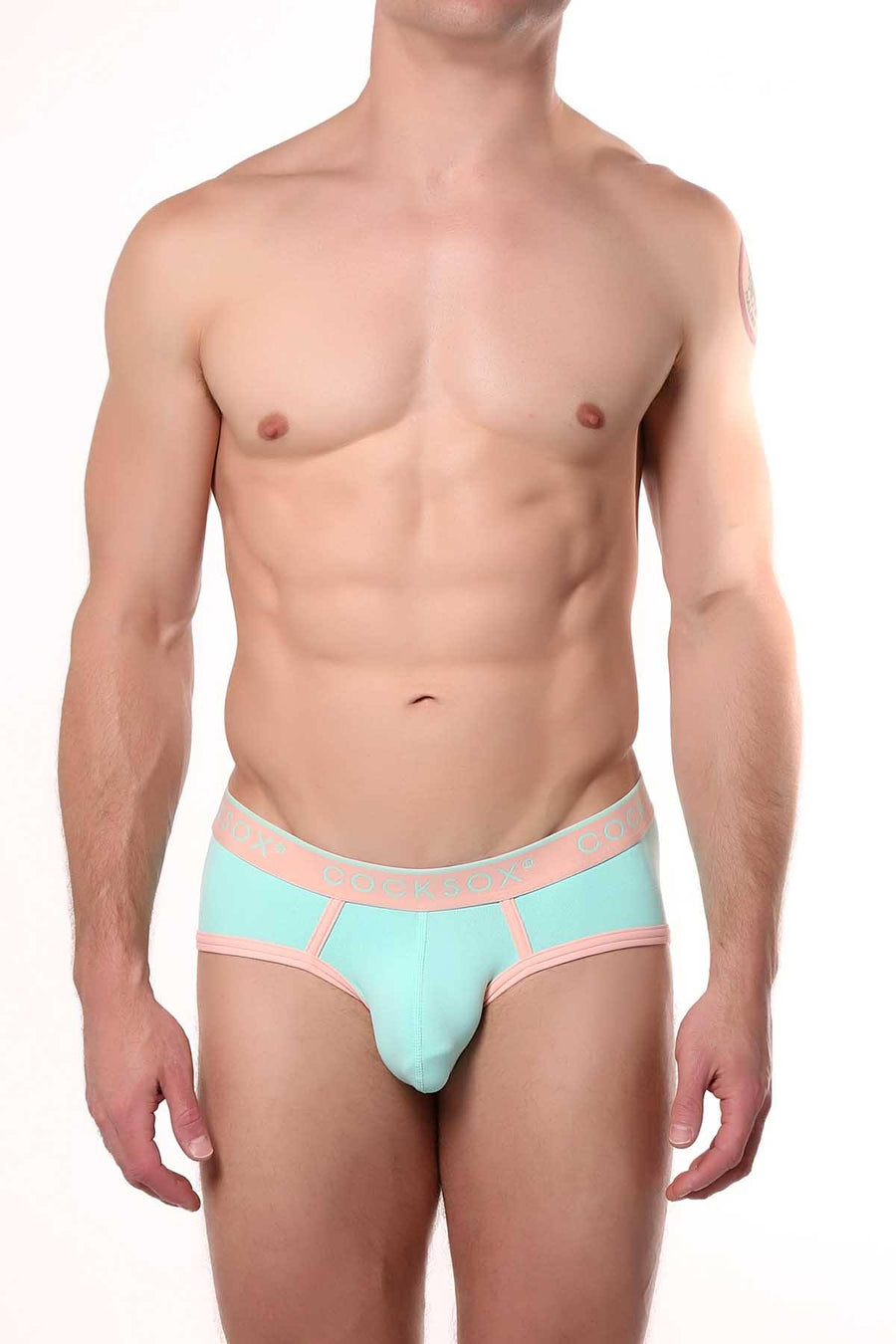 Cocksox Lush-Green Contour-Pouch Sports Brief