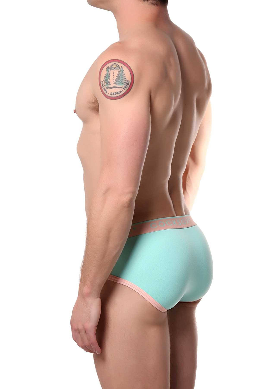 Cocksox Lush-Green Contour-Pouch Sports Brief