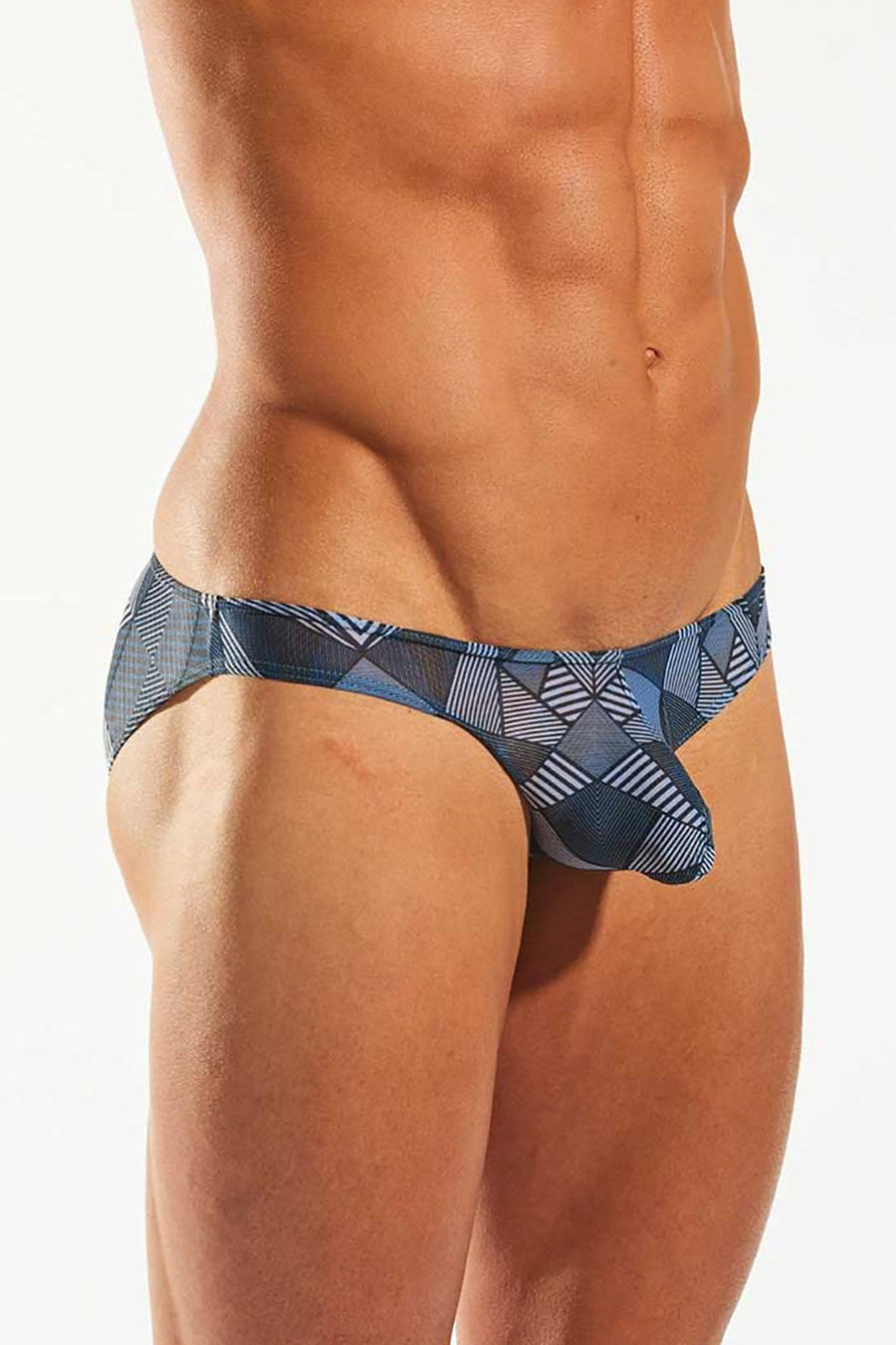 Cocksox Navy-Hypnotic Sheer Swim Brief