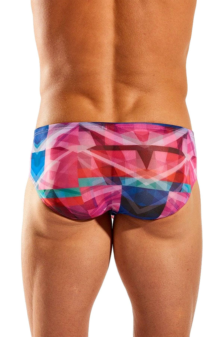Cocksox Prism-Printed Sheer Boy-Leg Swim Brief