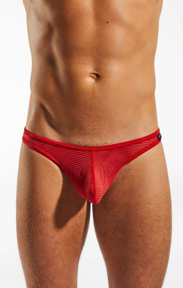 Cocksox Red CX01SH Sheer Brief