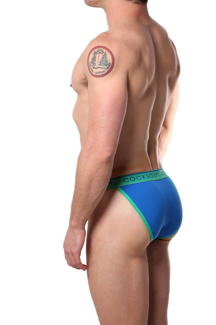 Cocksox Skydiver-Blue Enhancing-Pouch Bikini Brief