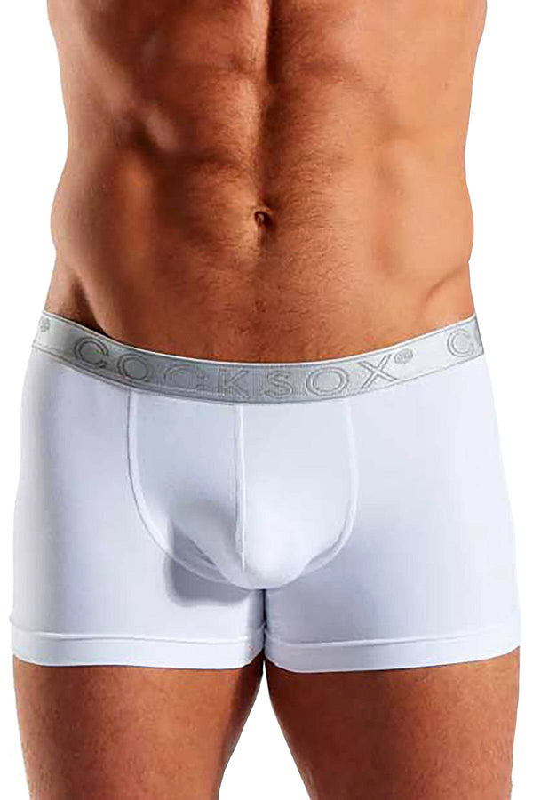 Cocksox White/Silver Shimmer Contour Pouch Boxer Brief