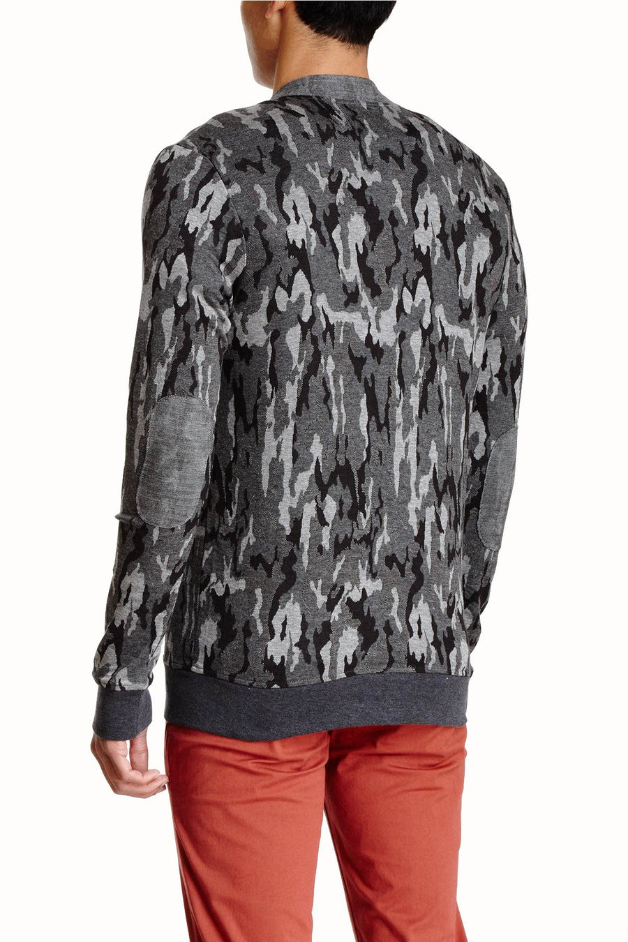 Cohesive & Co. Grey Gerome Camouflaged Cardigan
