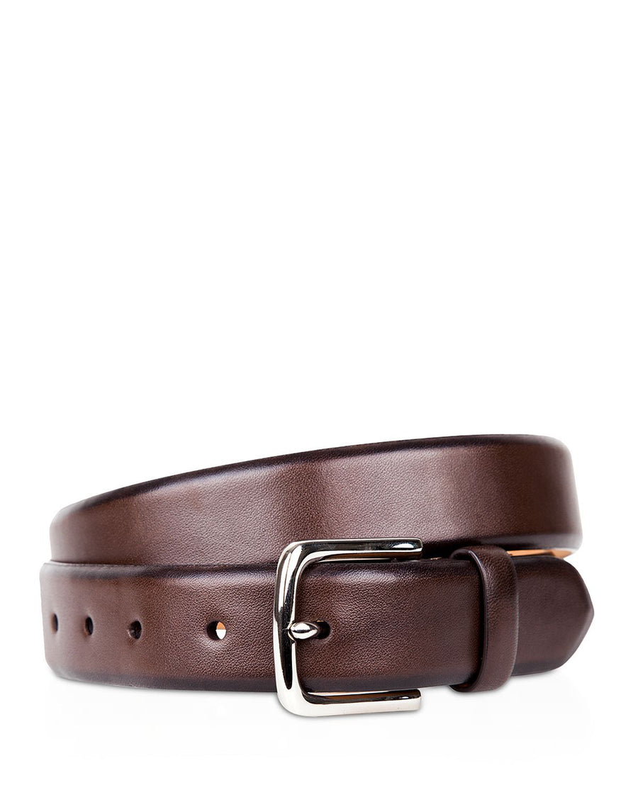 Cole Haan Dress Calf Leather Belt Chocolate