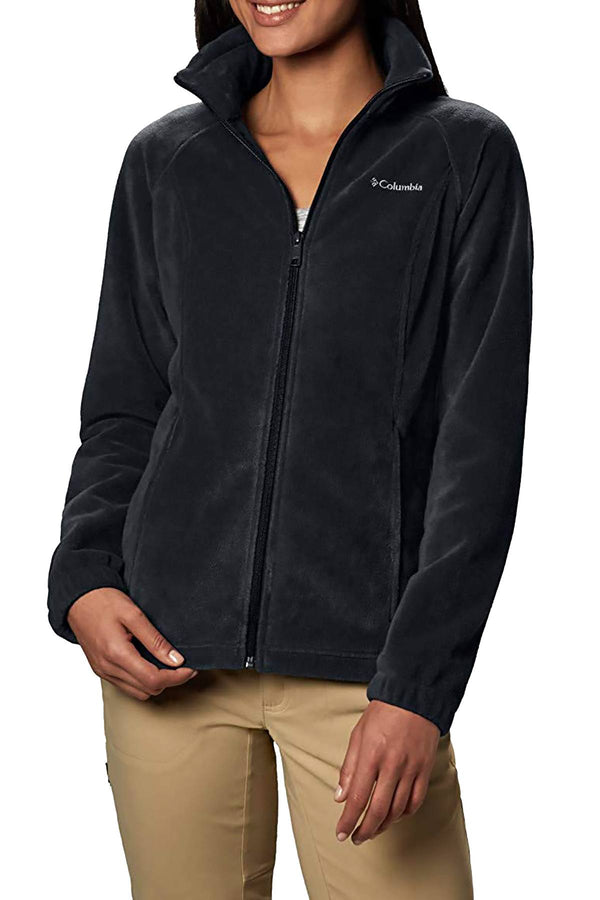 Columbia Black Heather Benton Springs Full Zip Fleece Jacket