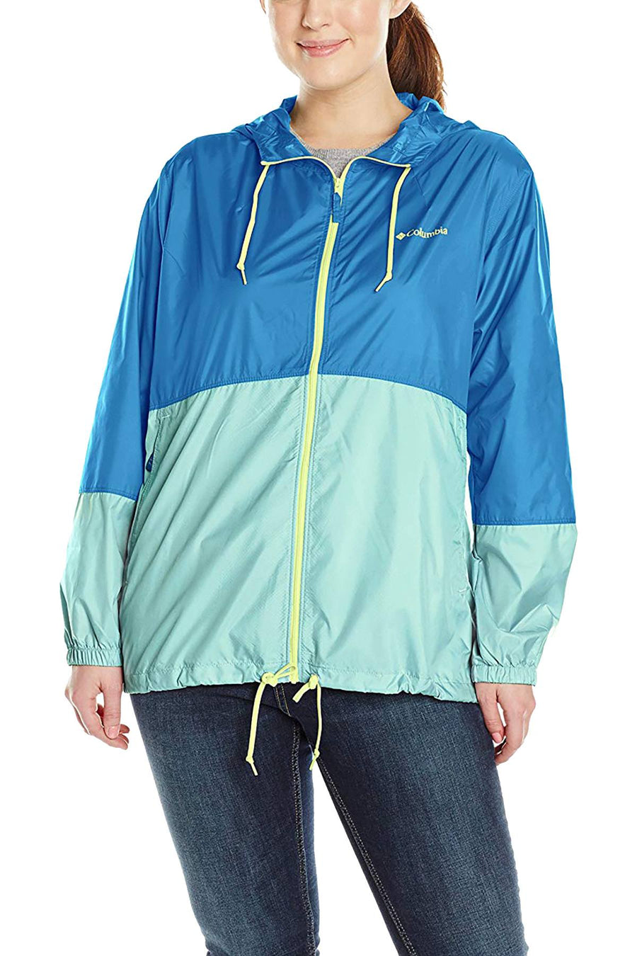 Columbia Dark-Cyan/Wind Flash Forward™ Water-Resistant Windbreaker