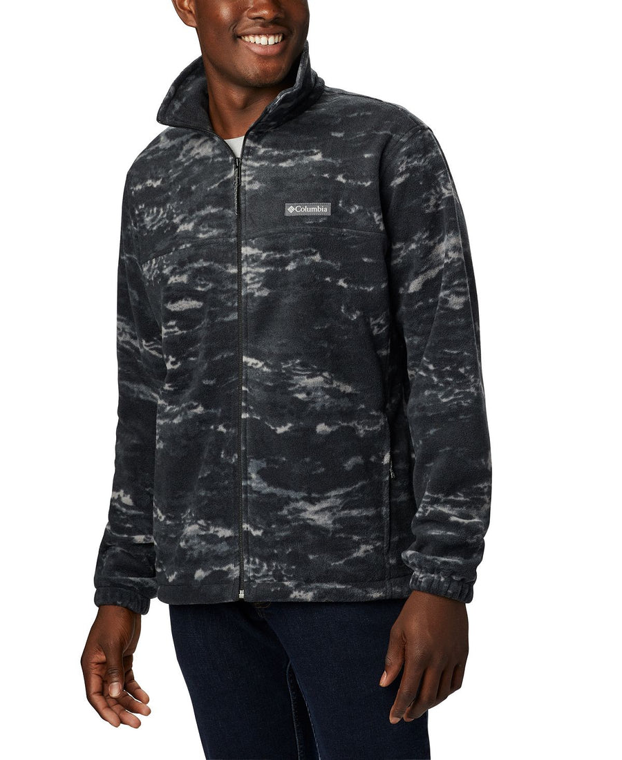 Columbia Printed Steens Fleece Jacket Black Texture Camo