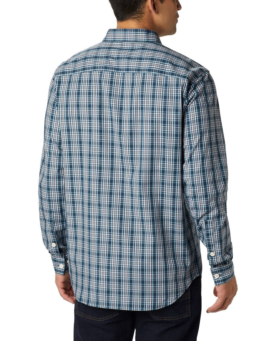 Columbia Rapid Rivers Ii Long Sleeve Shirt Night Shadow Small Plaid