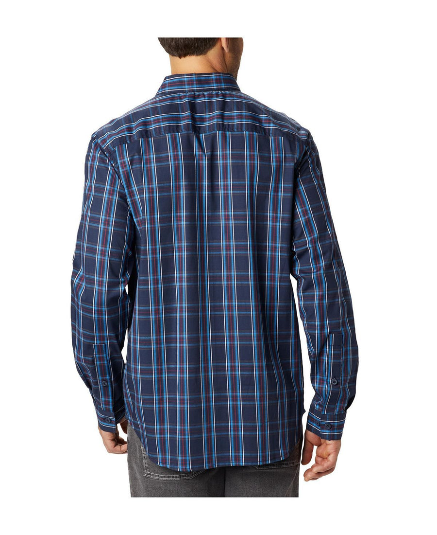 Columbia Vapor Ridge Iii Plaid Shirt Azure Blue Tartan