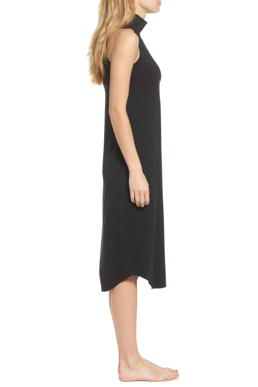 Commando Midnight-Black Butter-Chic Turtleneck Chemise