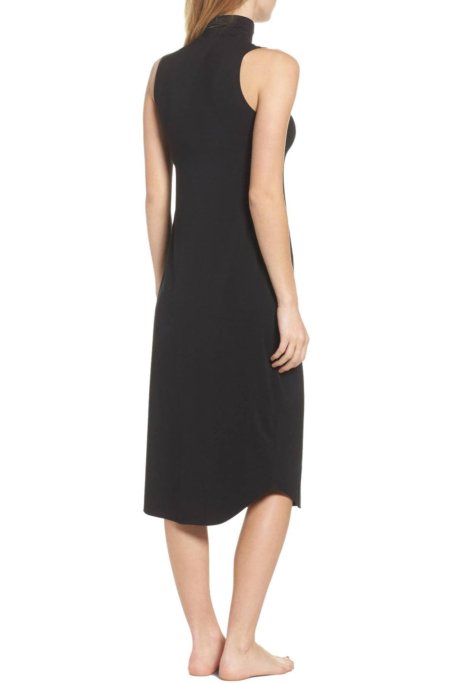 Commando Midnight-Black Butter-Chic Turtleneck Chemise