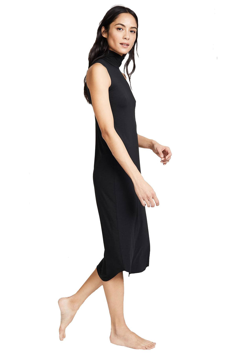 Commando Midnight-Black Butter-Chic Turtleneck Chemise