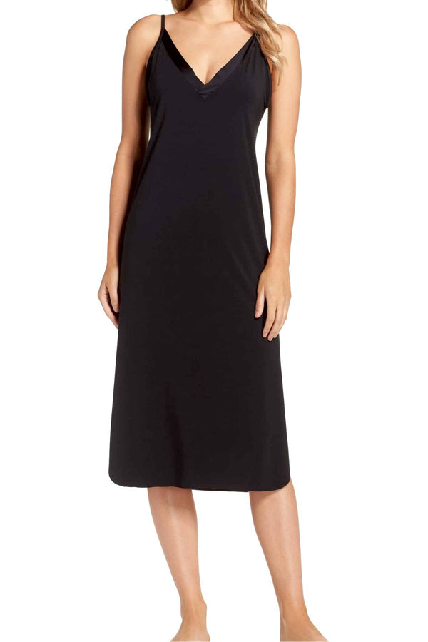 Commando Midnight-Black Butter/Satin Chemise